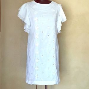 Vineyard Vines White Eyelet Flutter Dress Size 00
